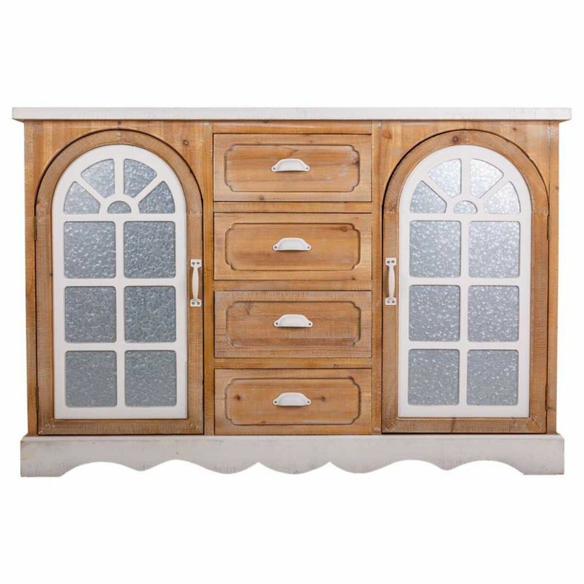 Skänk Alexandra House Living Järn Granträ Trä MDF 35 x 93 x 140 cm - 4