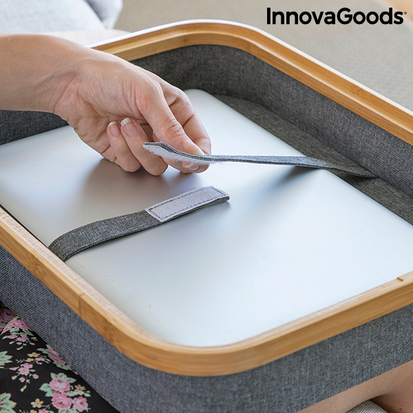 Transportabelt skrivbord för bärbara datorer med förvaringsfack Larage InnovaGoods - 7