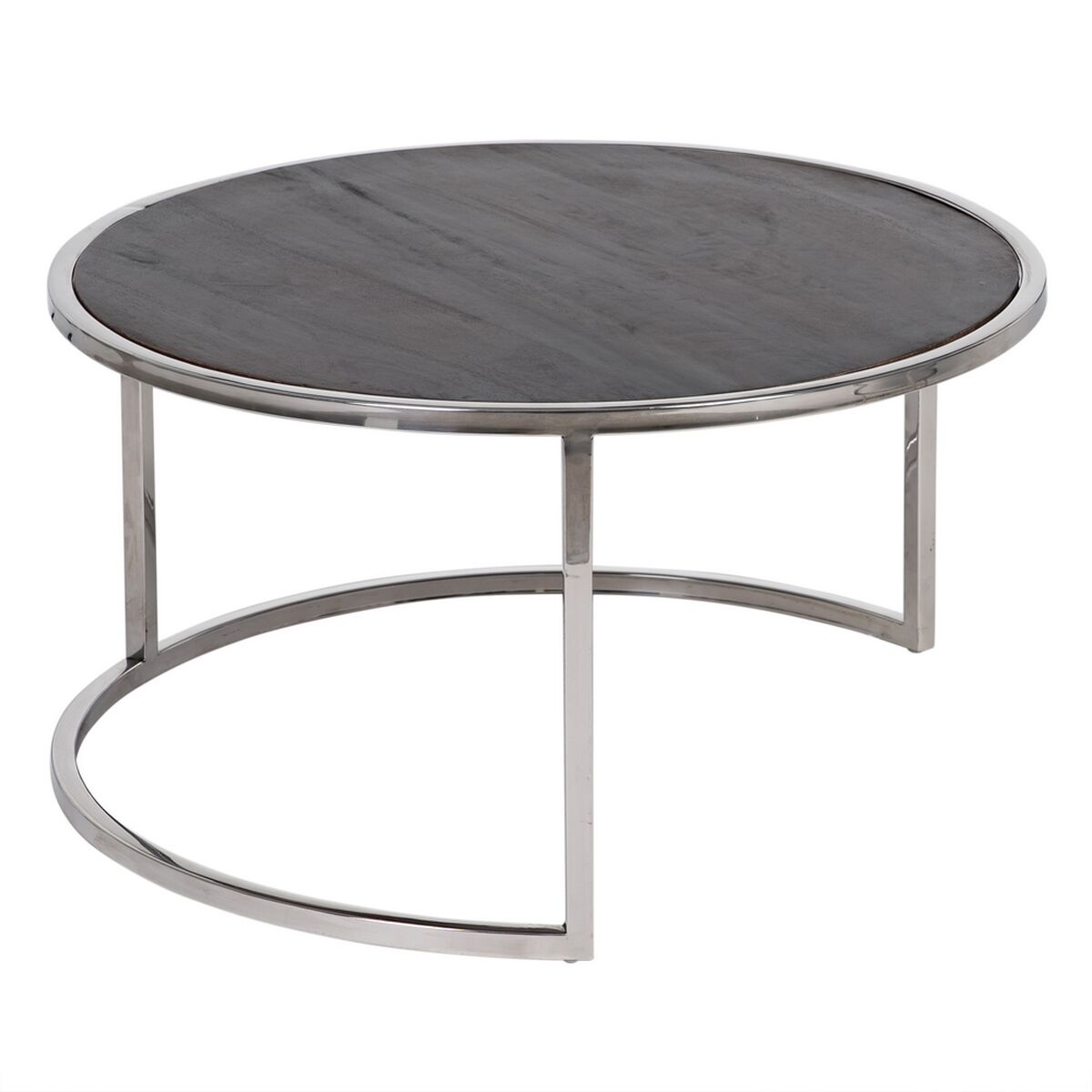 2-bordsset Brun Silvrig 75 x 75 x 41 cm (2 antal) - 3