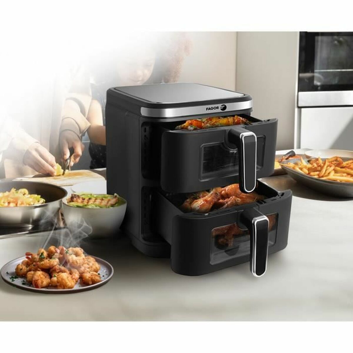 Luftfritös Fagor FGD11 Svart 2800 W 5,5 L - 2
