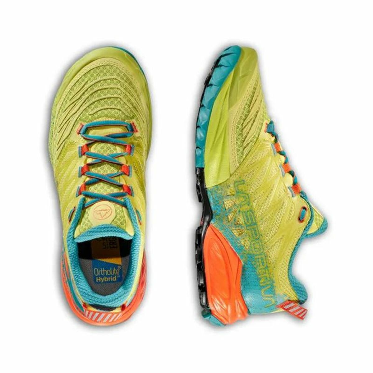 Gymnastiksko, Dam La Sportiva Akasha II Limegrön - 3