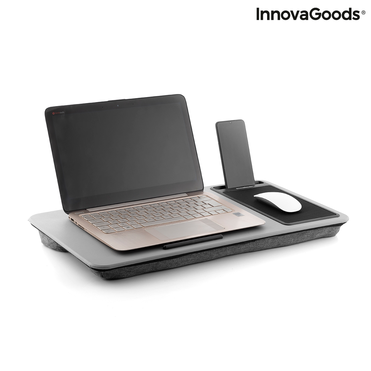 Bärbart skrivbord med XL -kudde för laptop Deskion InnovaGoods - 6