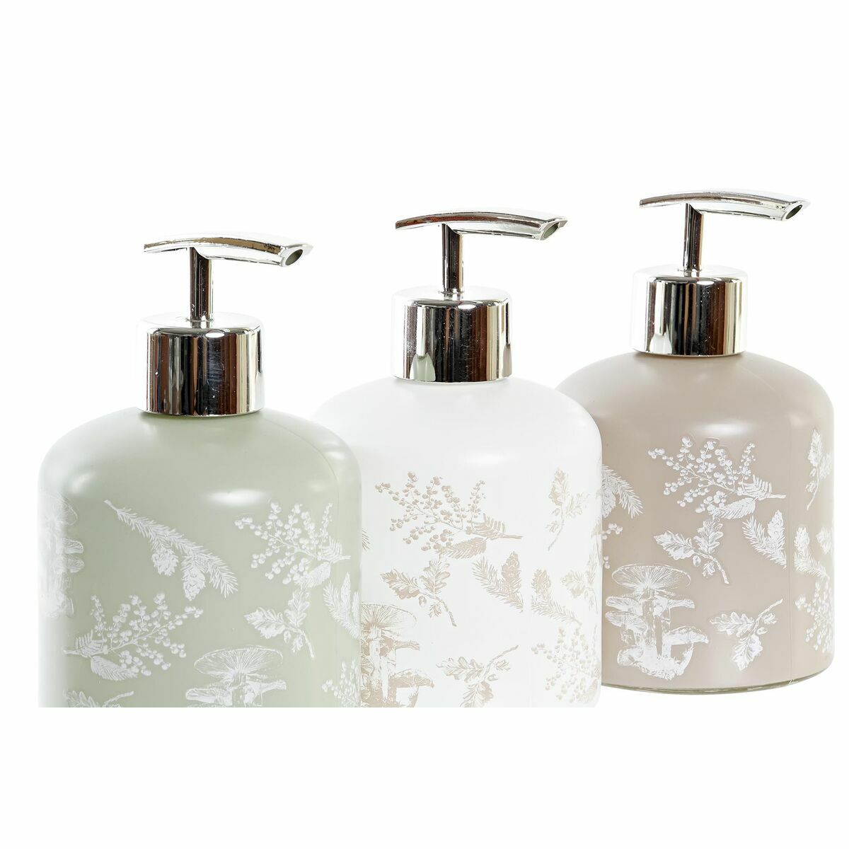 Tvåldispenser DKD Home Decor Glas ABS 350 ml (8 x 8 x 14 cm) (3 antal) - 2
