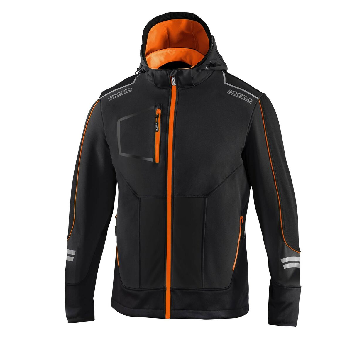 Vindjacka Sparco TECH SOFT-SHELL Svart Orange L