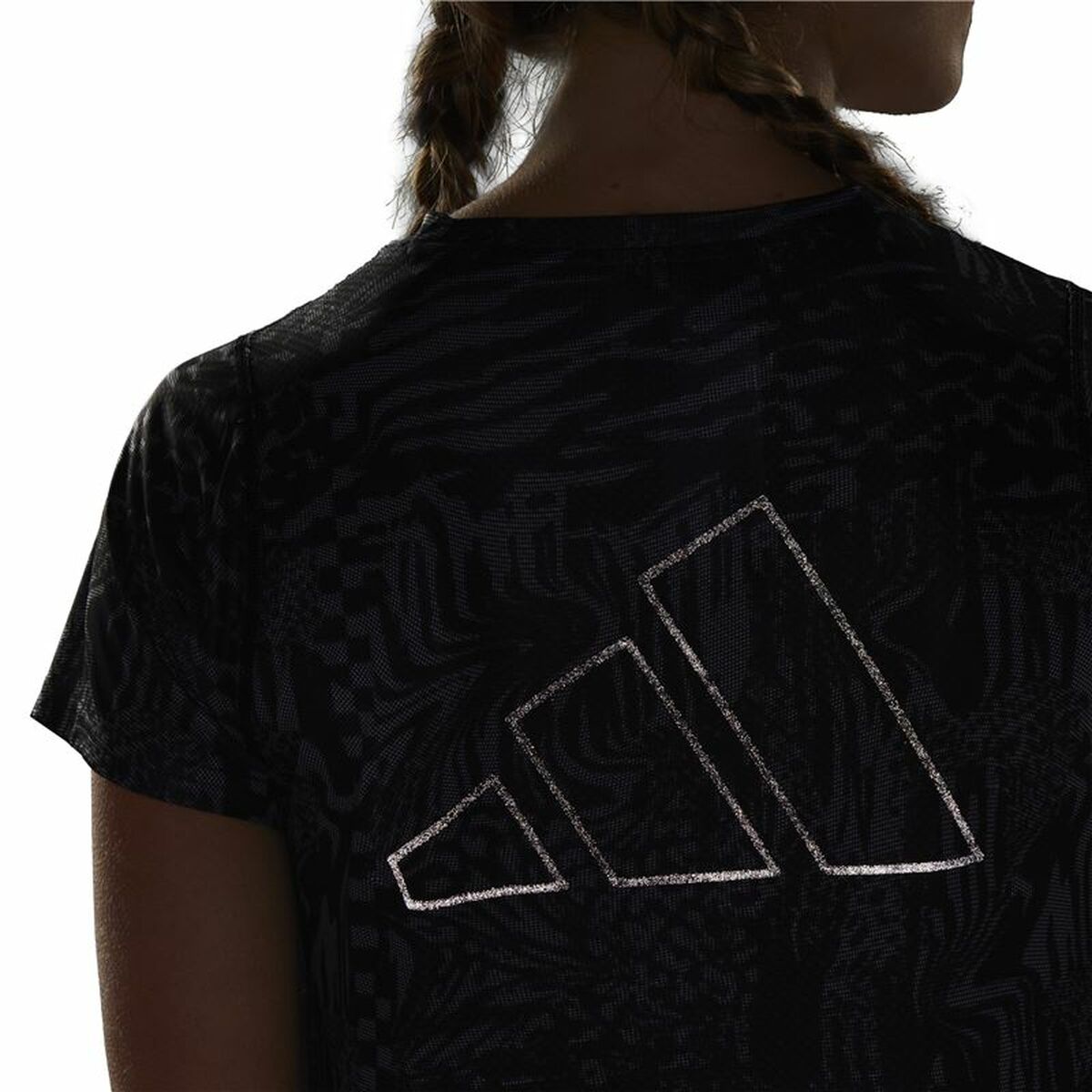 T-shirt med kortärm Dam Adidas Ri 3B Aop Svart - 6