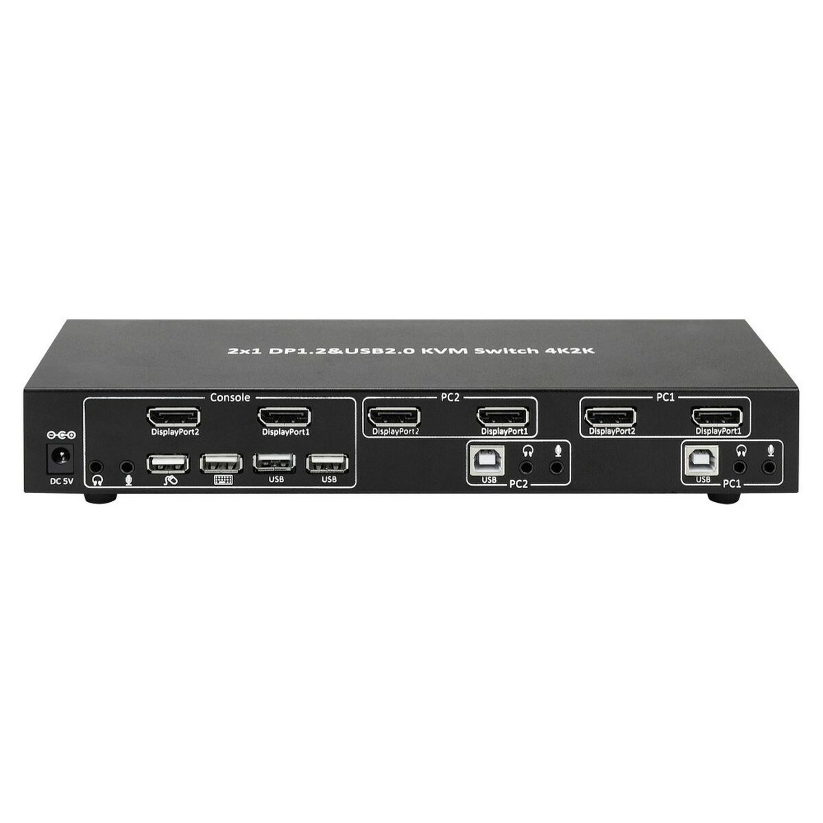 KVM-Brytare Techly DP-KVM2 - 2