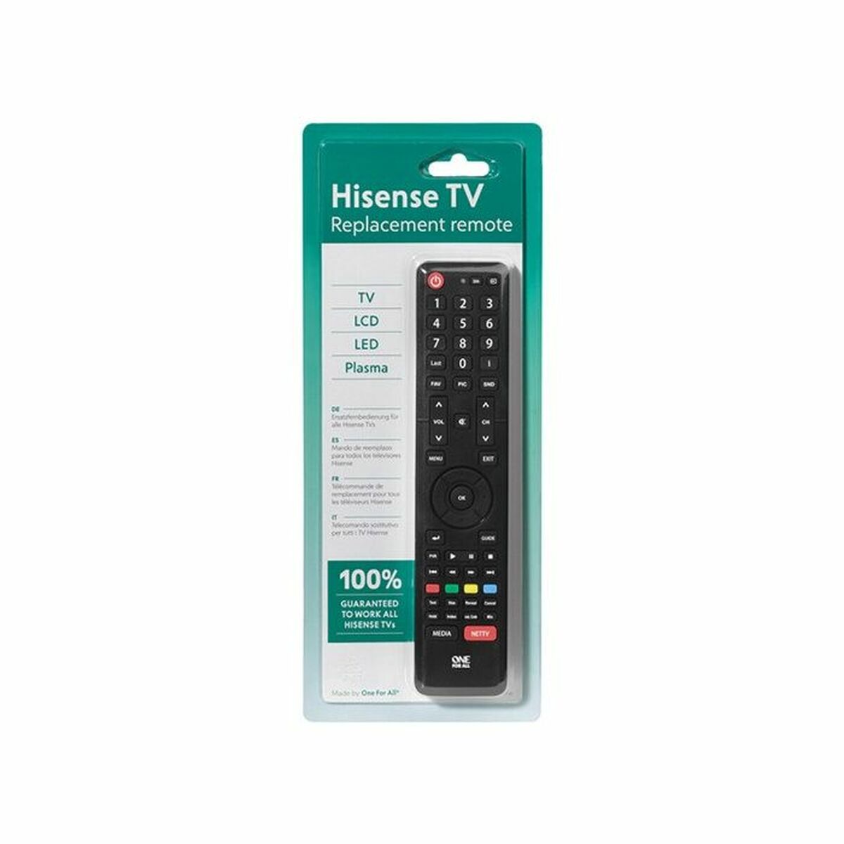Universal Fjärrkontroll till Hisense One For All Svart - 3