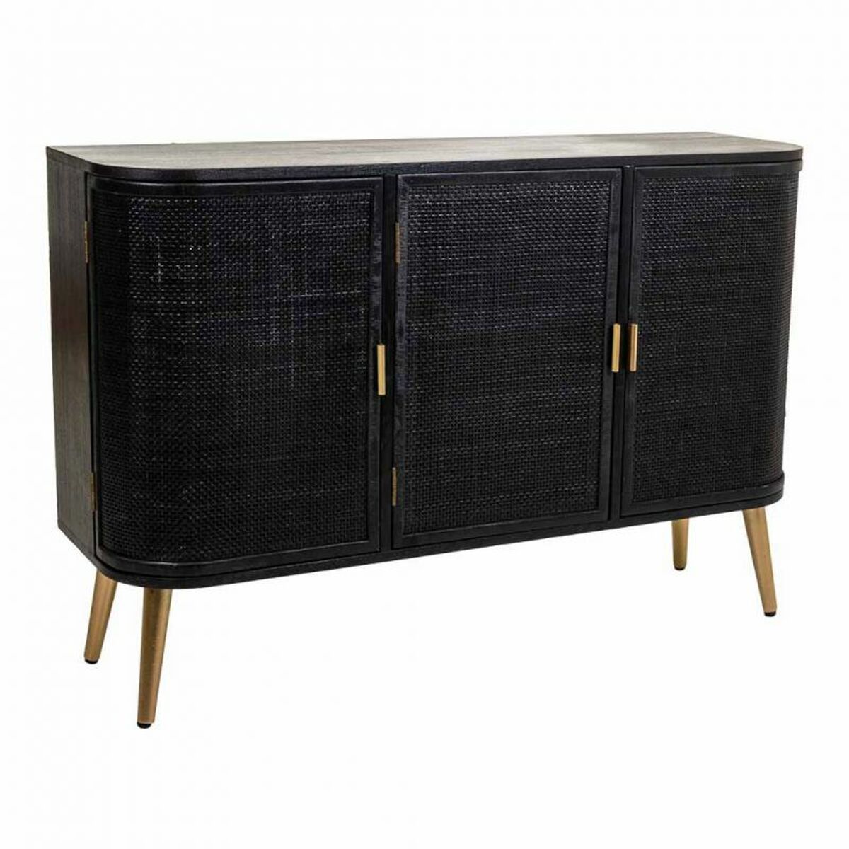 Skänk Alexandra House Living Svart Trä MDF 37 x 80 x 118 cm