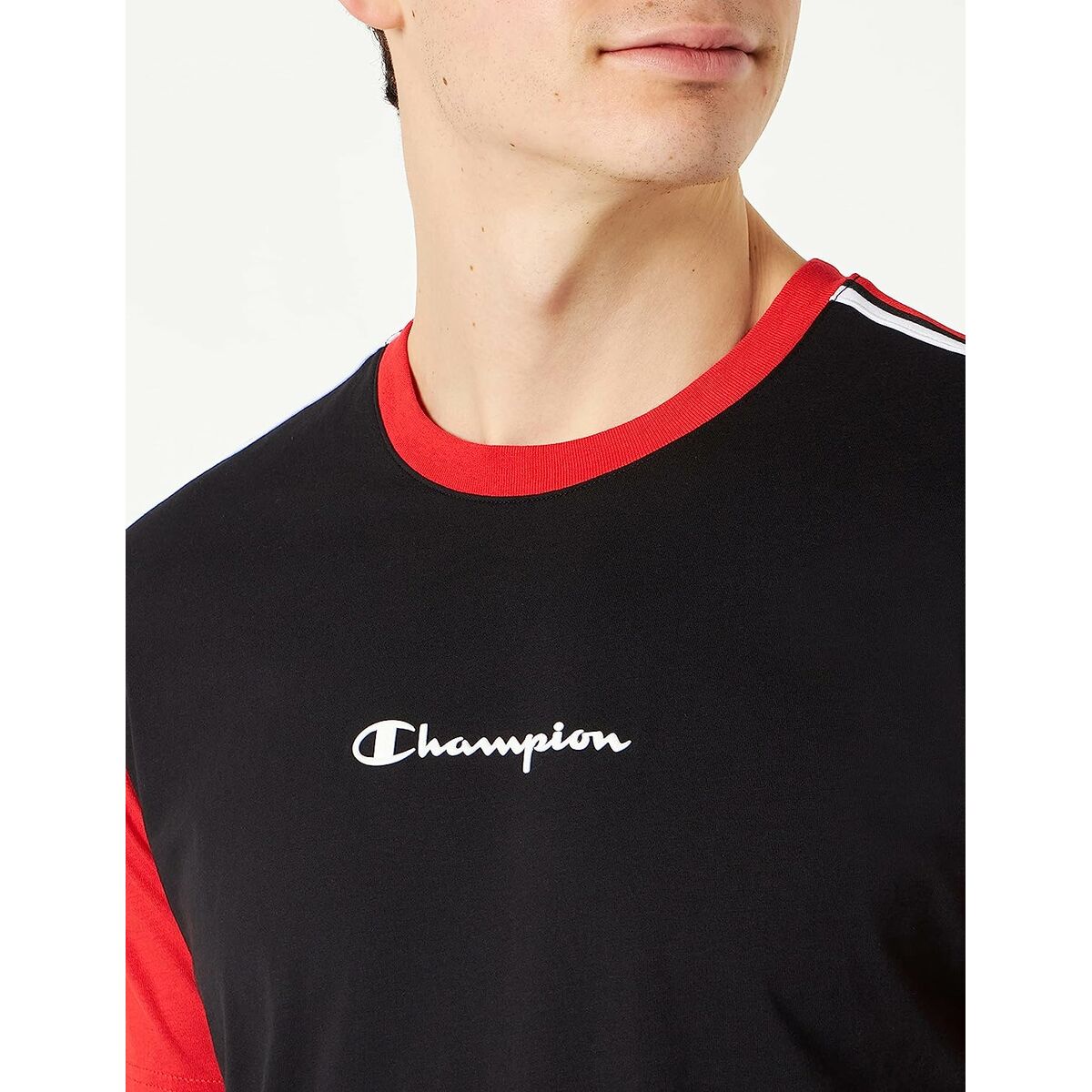 T-shirt med kortärm Herr Champion Crewneck Svart - 8
