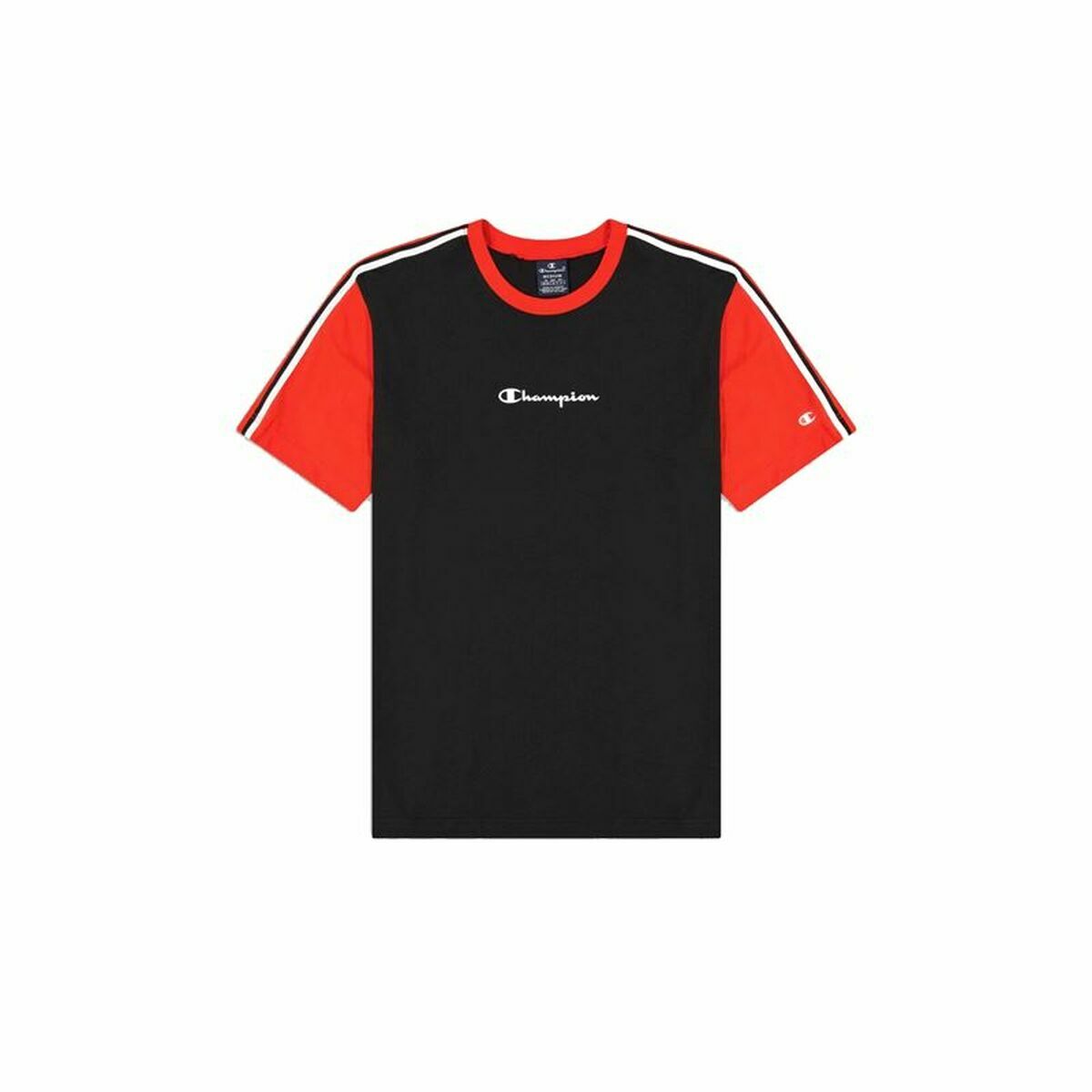 T-shirt med kortärm Herr Champion Crewneck Svart