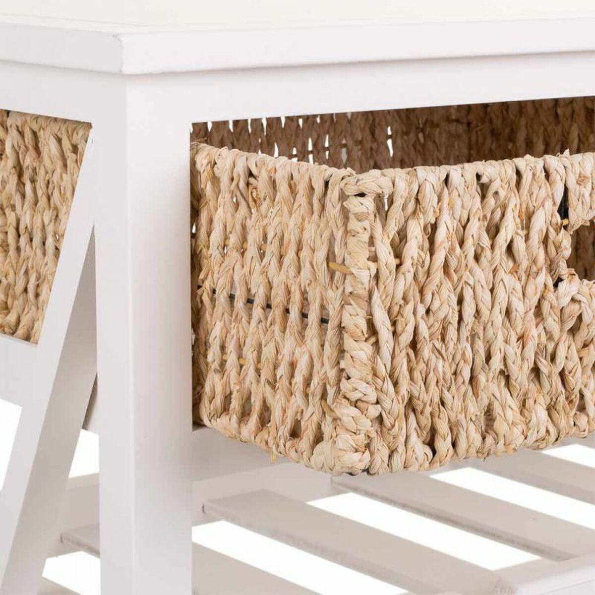 Skänk Alexandra House Living Vit Snöre Trä MDF 86 x 38 x 88 cm - 5
