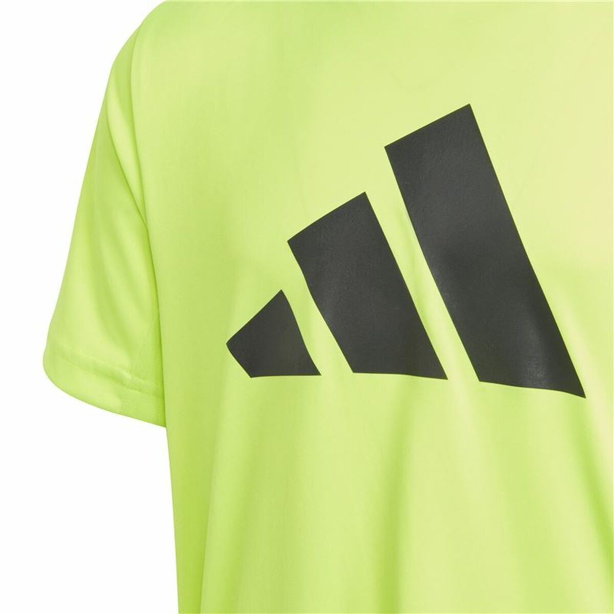Barn T-shirt med kortärm Adidas U Tr-Es Logo Gul - 3