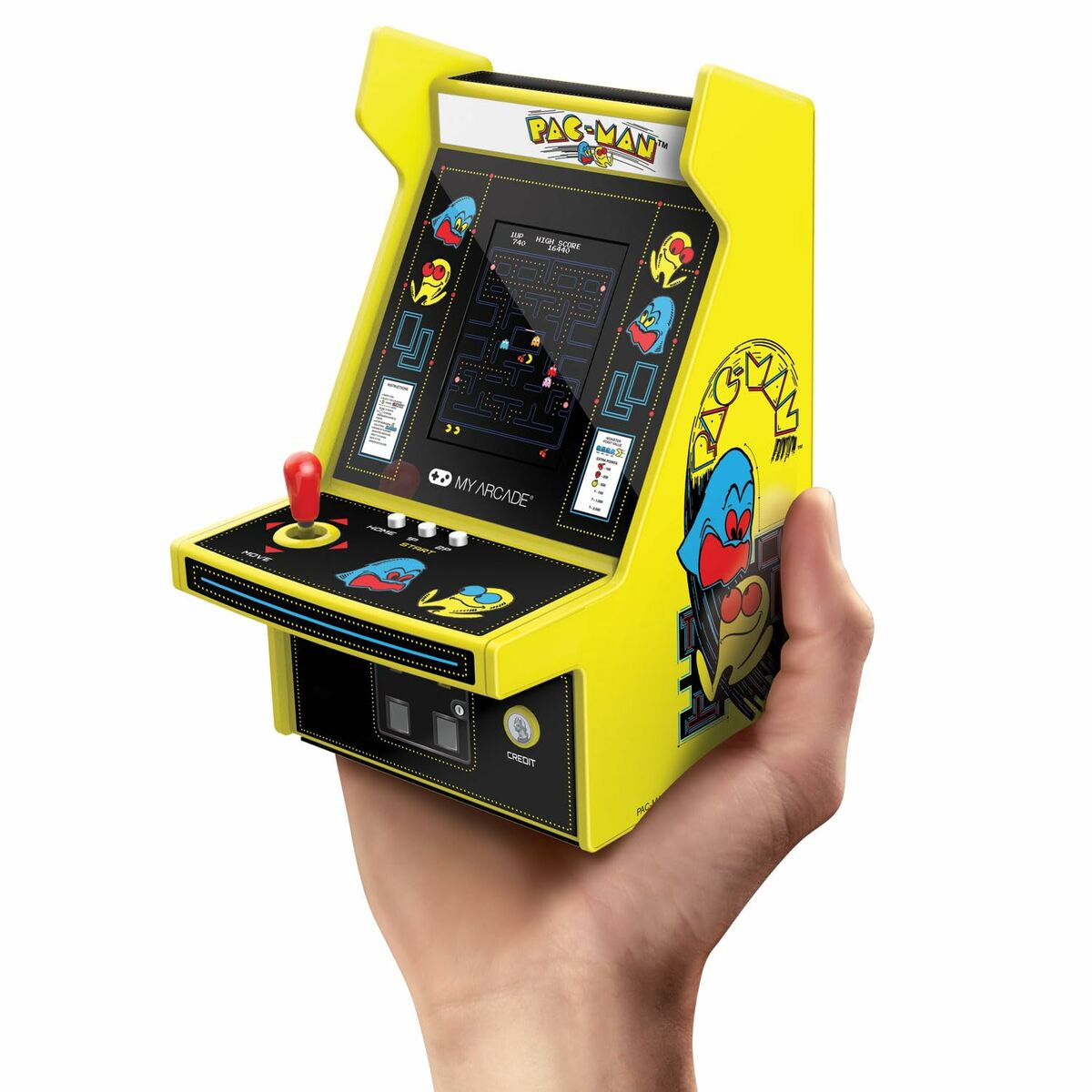 Bärbar spelkonsol My Arcade Micro Player PRO - Pac-Man Retro Games Gul - 2