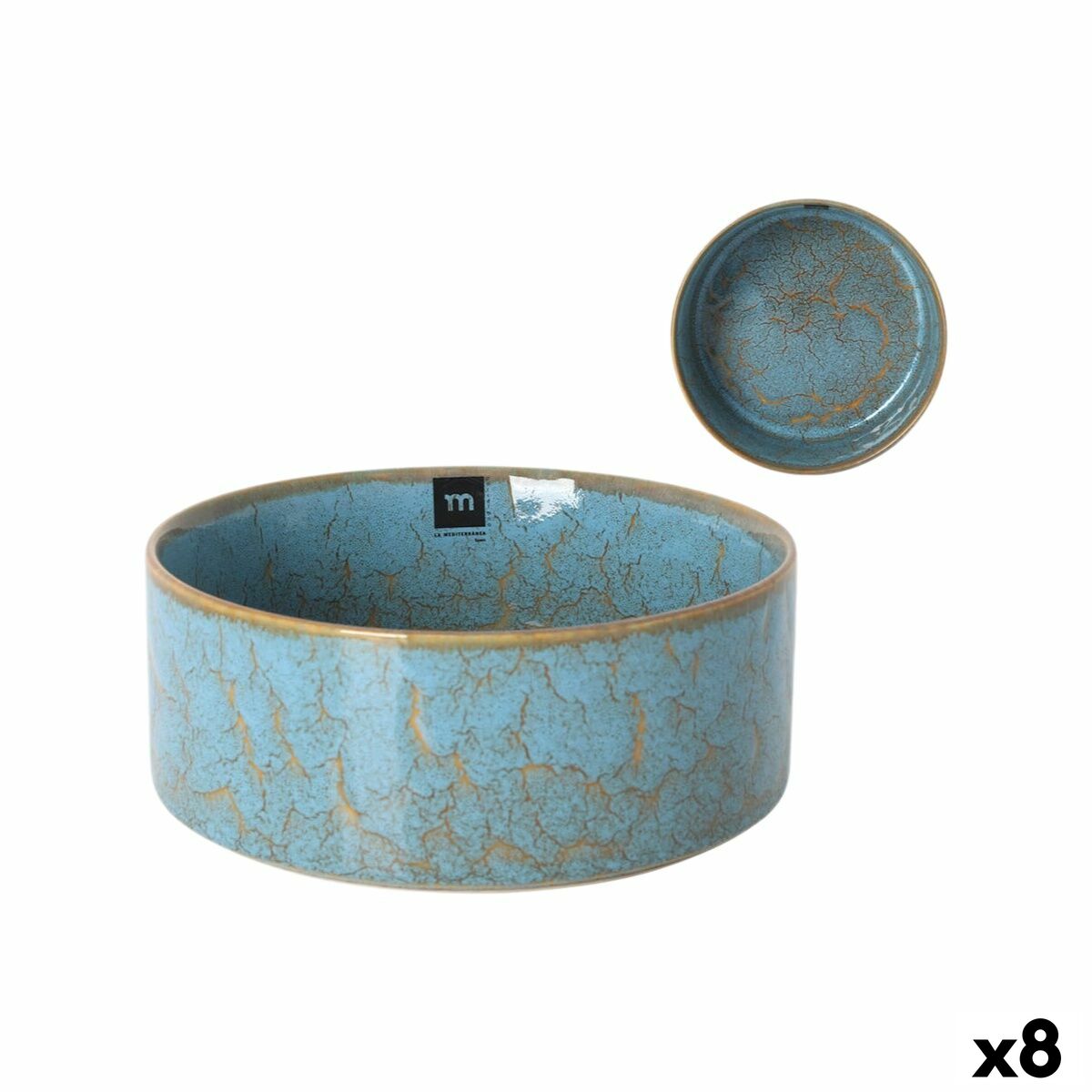 Skål La Mediterránea Scratch blue 20,6 x 7,8 cm (8 antal)