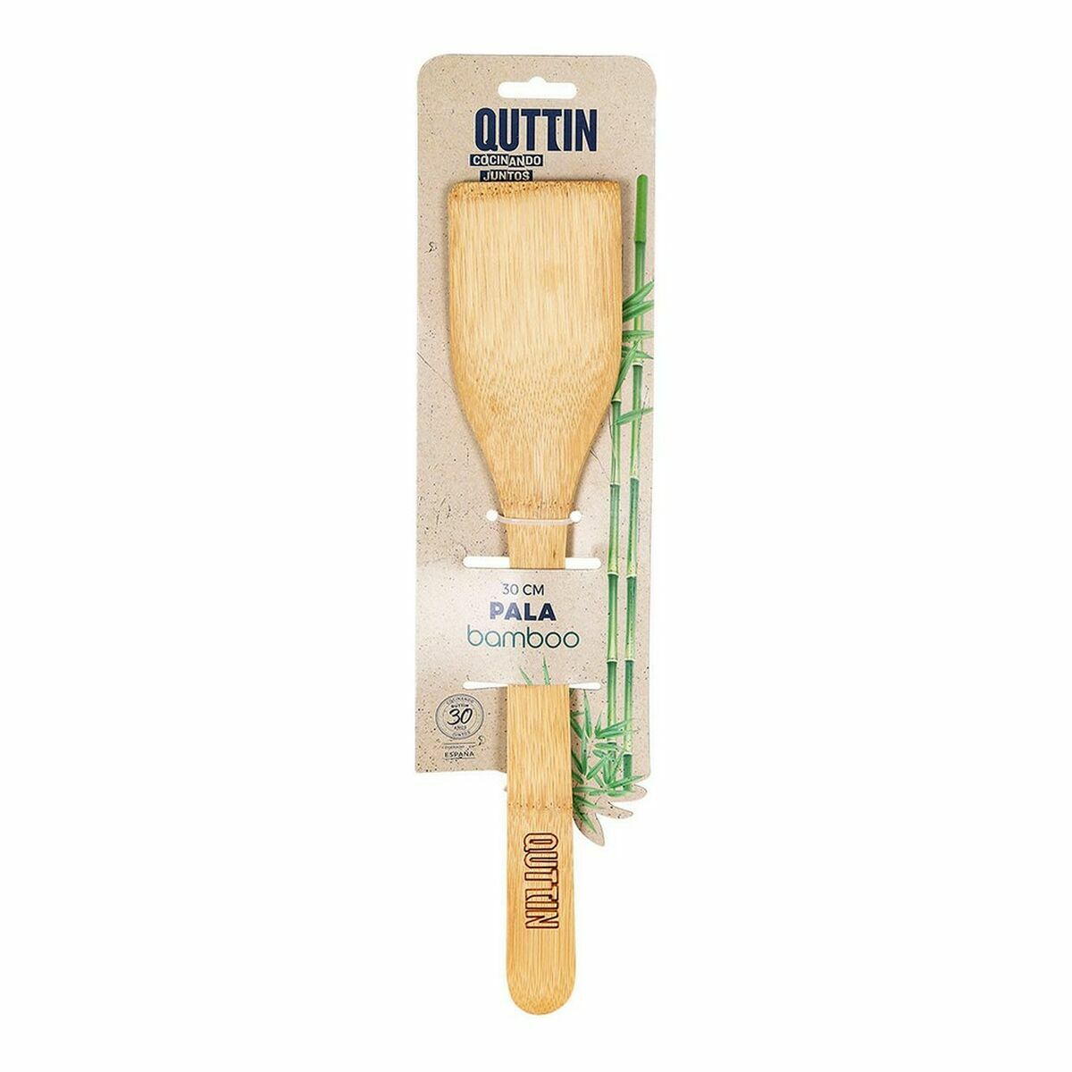 Spatel Quttin Brun Rak Bambu 30 x 6,2 x 0,8 cm (36 antal) - 2