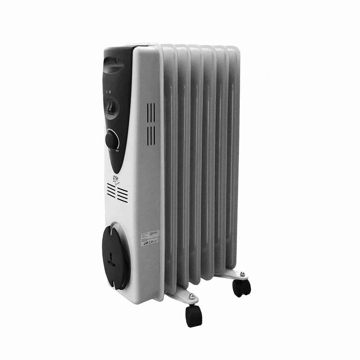 Oljeelement (7 ribbor) EDM 07121 Vit 1500 W - 2