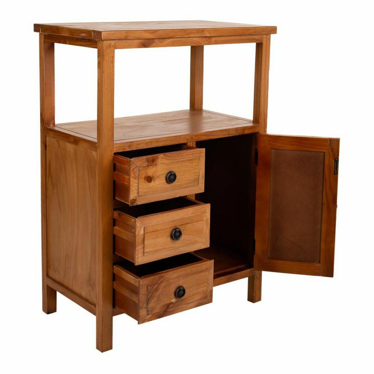 Skänk Alexandra House Living Brun furuträ Trä MDF 90 x 37 x 64 cm - 3