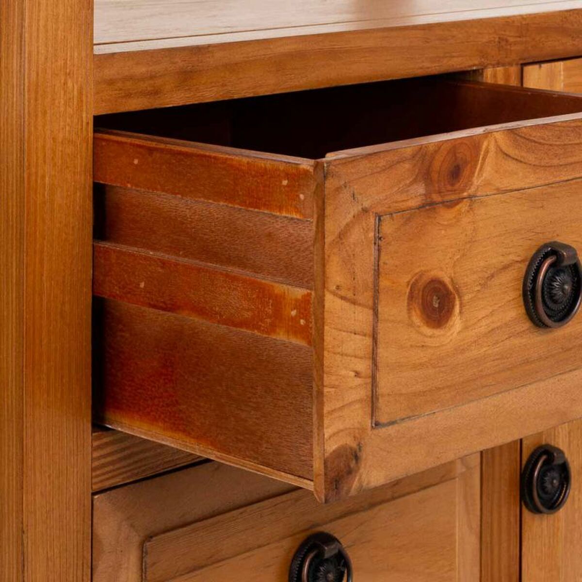 Skänk Alexandra House Living Brun furuträ Trä MDF 90 x 37 x 64 cm - 5