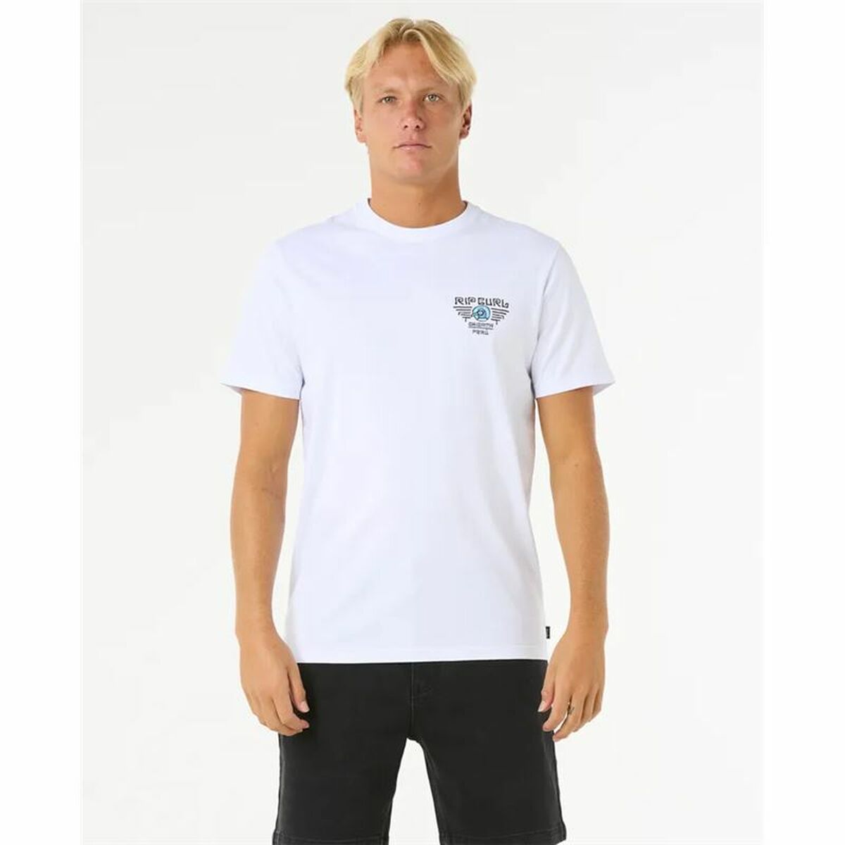 T-shirt med kortärm Herr Rip Curl Desti Animals Tee Vit - 2