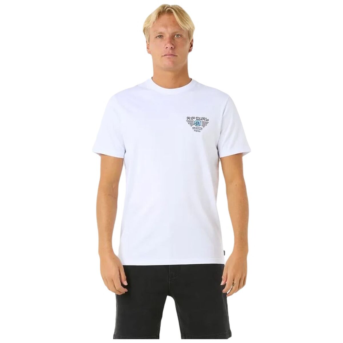 T-shirt med kortärm Herr Rip Curl Desti Animals Tee Vit