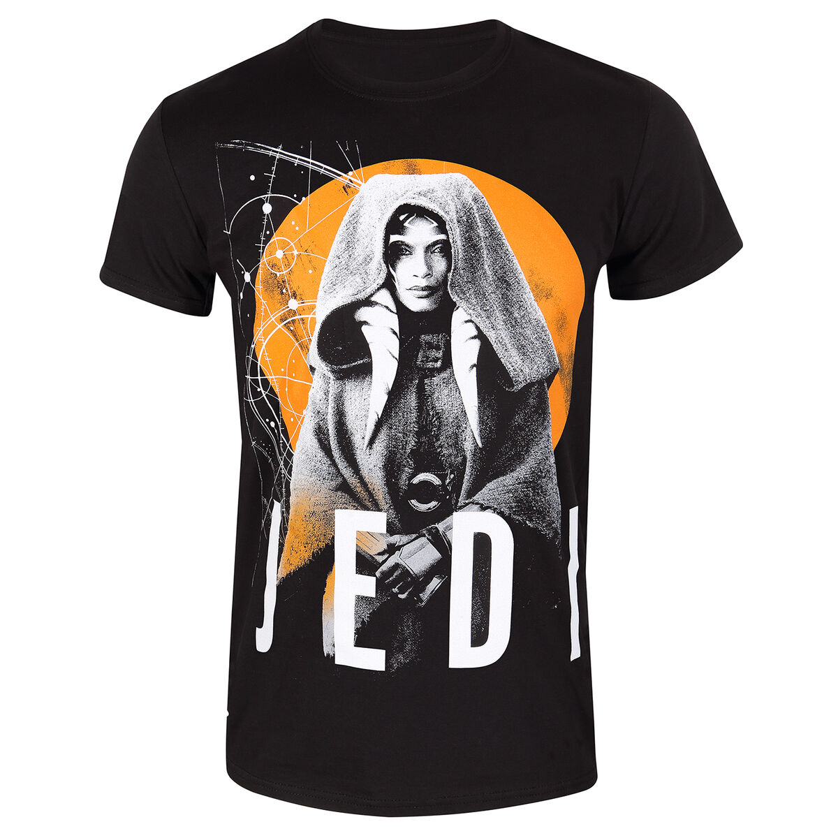 T-shirt med kortärm Star Wars Jedi Svart Unisex