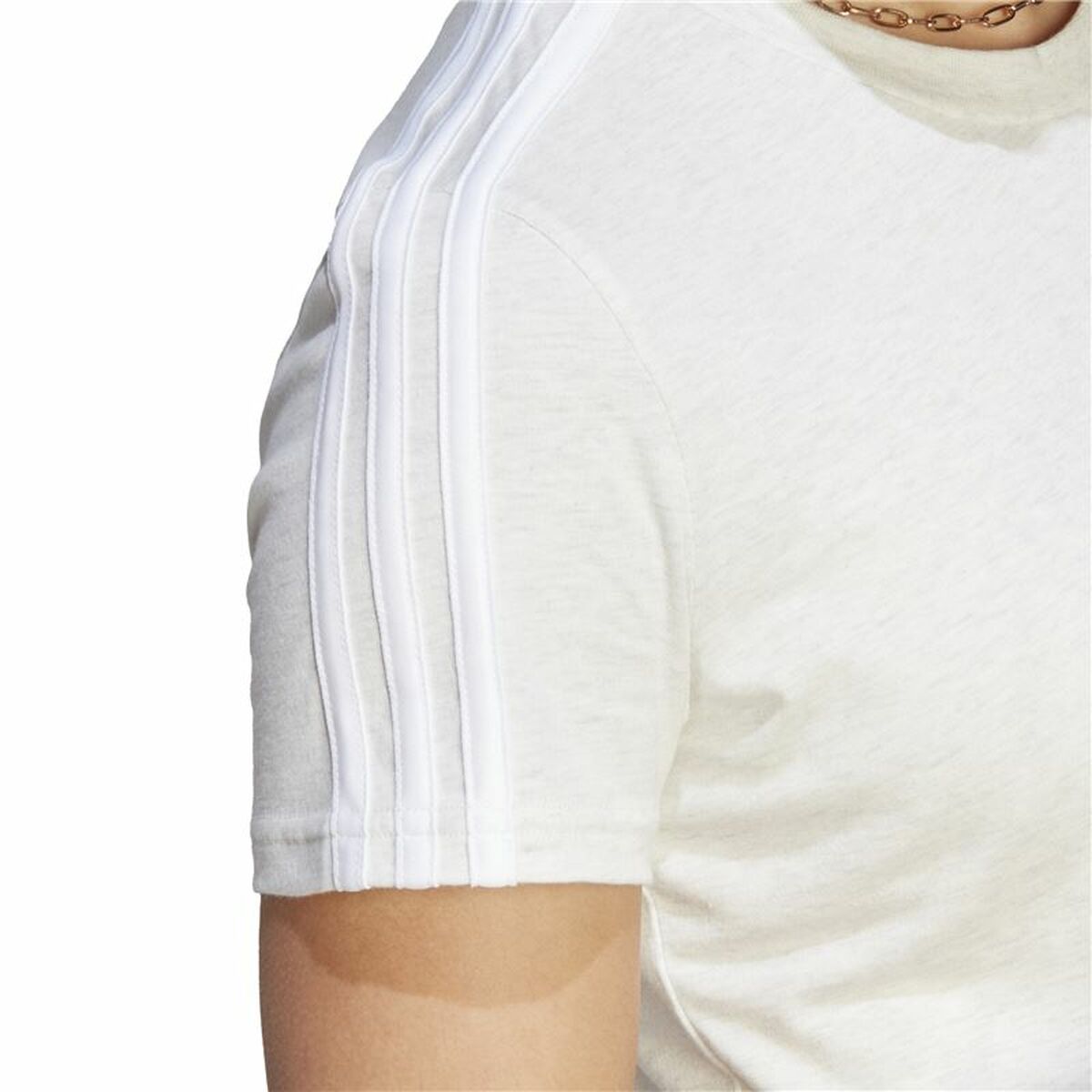 T-shirt med kortärm Dam Adidas 3S Vit - 5