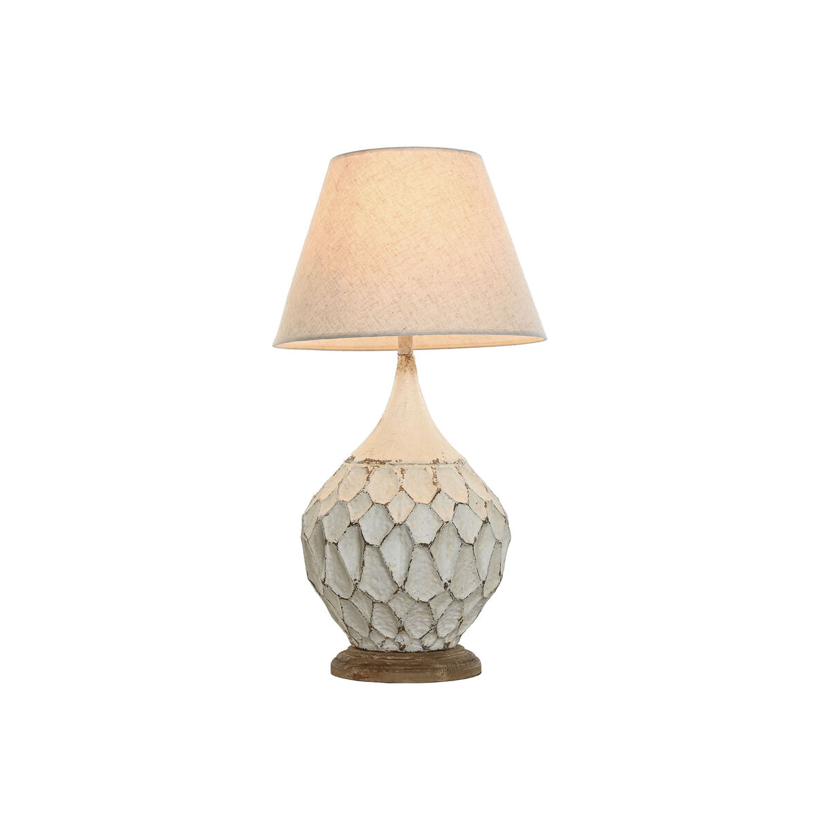 Bordslampa Home ESPRIT Vit Metall 50 W 220 V 40 x 40 x 81 cm - 5