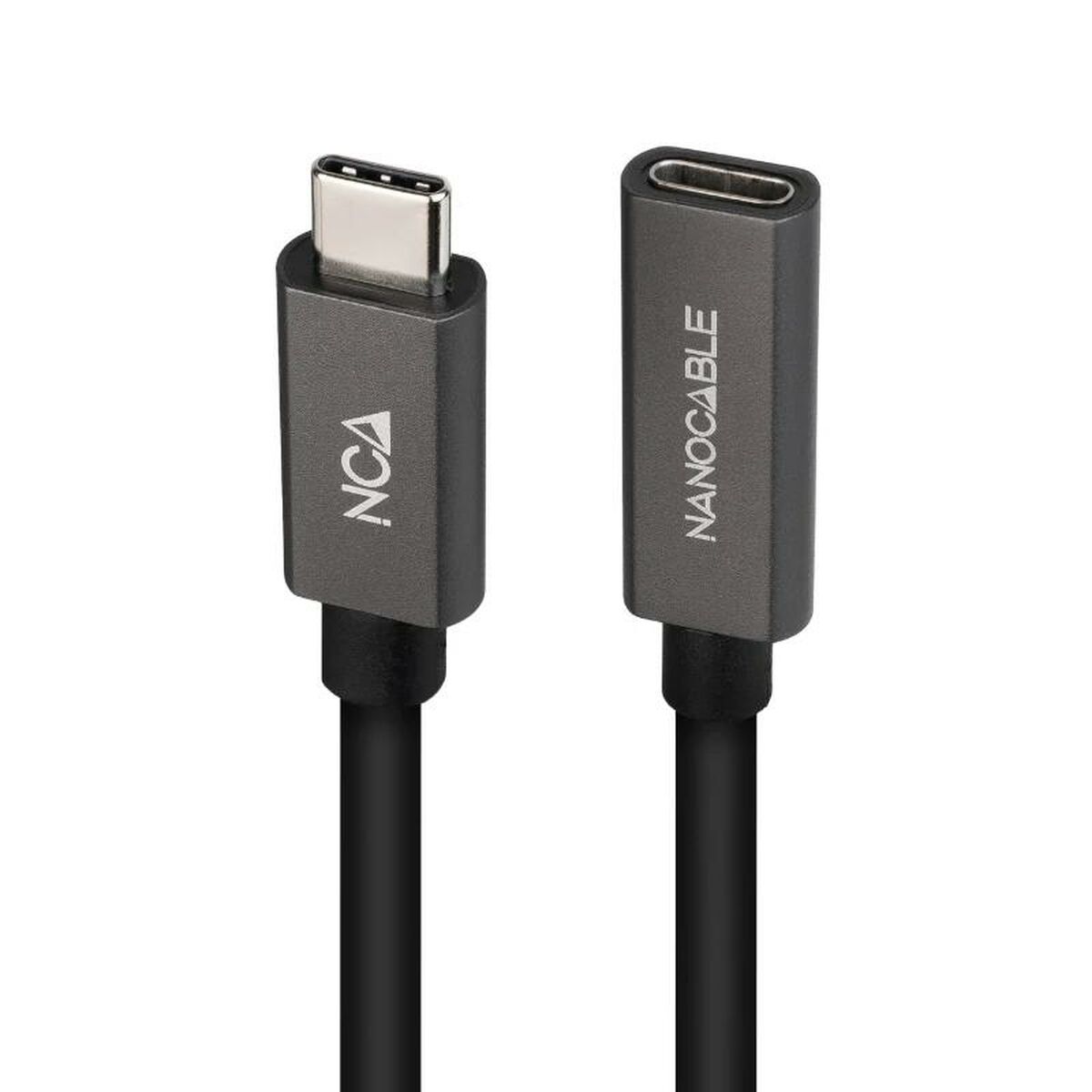 Skarvsladd USB-C NANOCABLE 10.01.4400 Svart 50 cm (1 antal) - 3