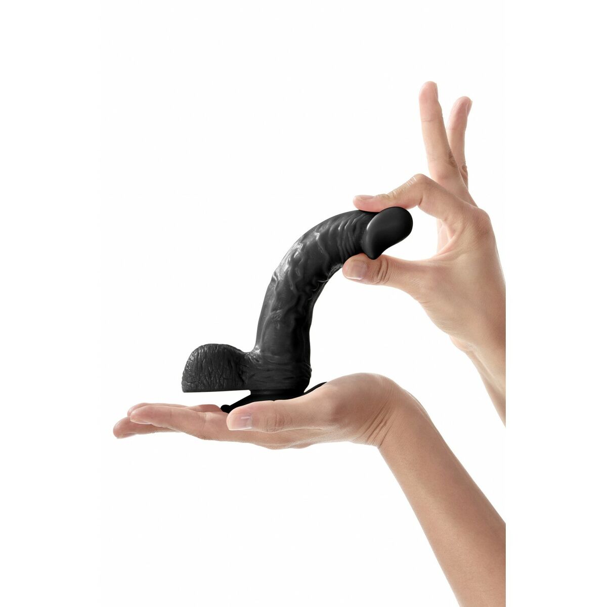 Dildo Real Body Svart 18 cm - 3