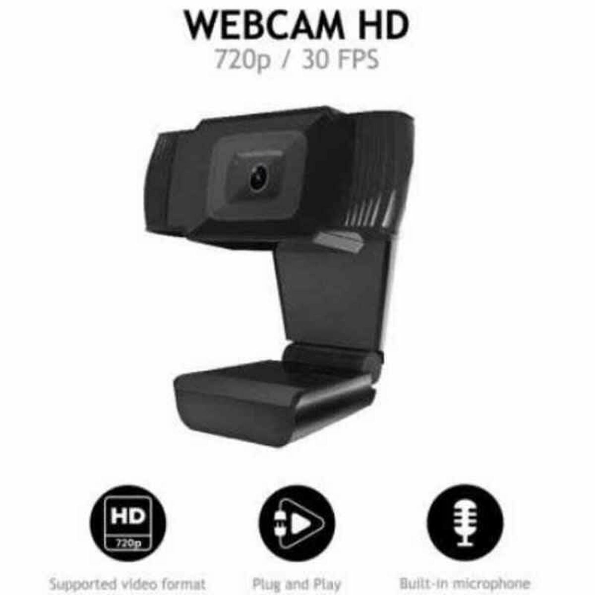 Webbkamera Nilox 8054320842996 HD 720P Svart