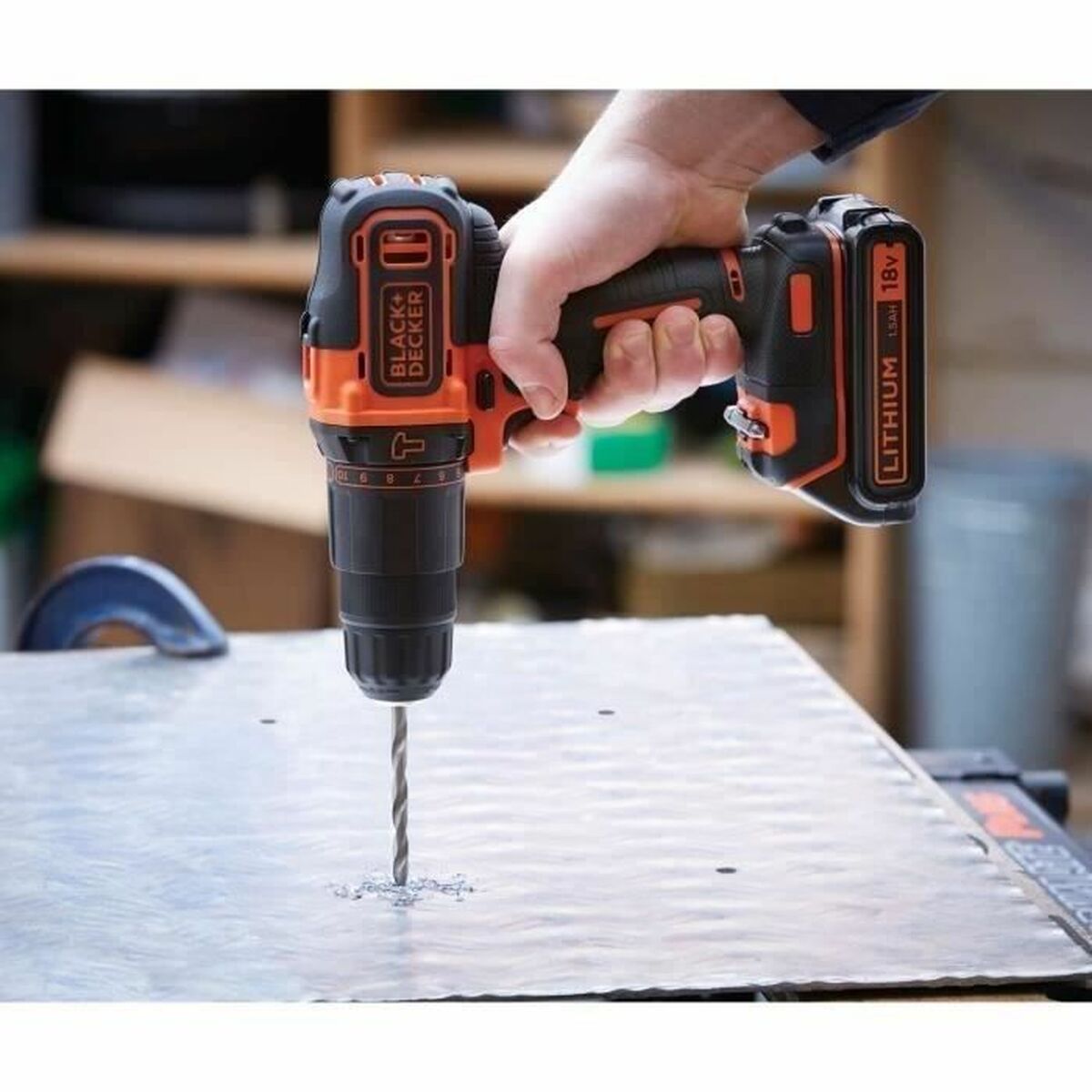 Elektrisk skruvmejsel Black & Decker BDCHD18C2TA-QW 18V - 2