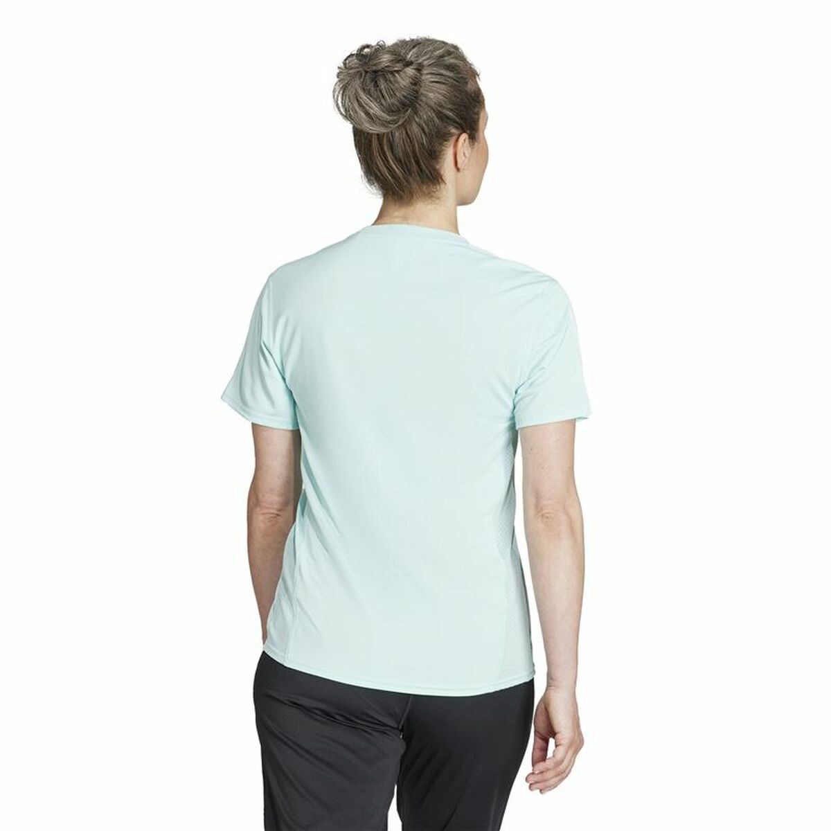 T-shirt med kortärm Dam Adidas Own The Run Aquamarine - 3