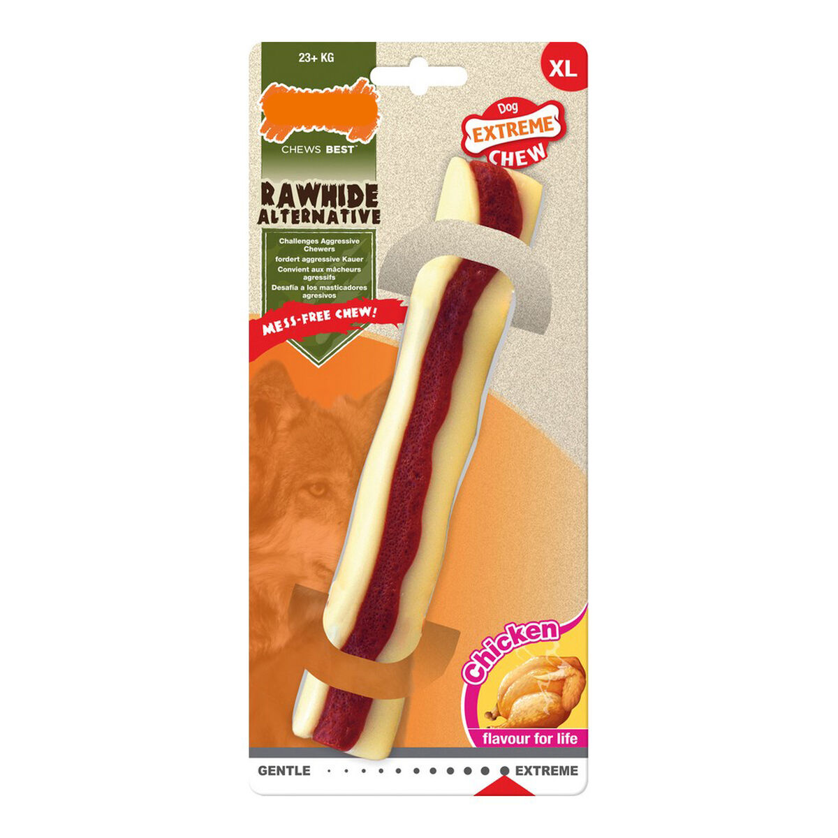 Tuggleksak för hundar Nylabone Extreme Chew Roll	Rawhide Storlek XL Kyckling Nylon - 2
