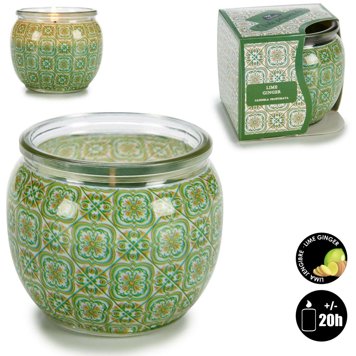 Doftljus Acorde Lime Ingefära (12 antal) - 2
