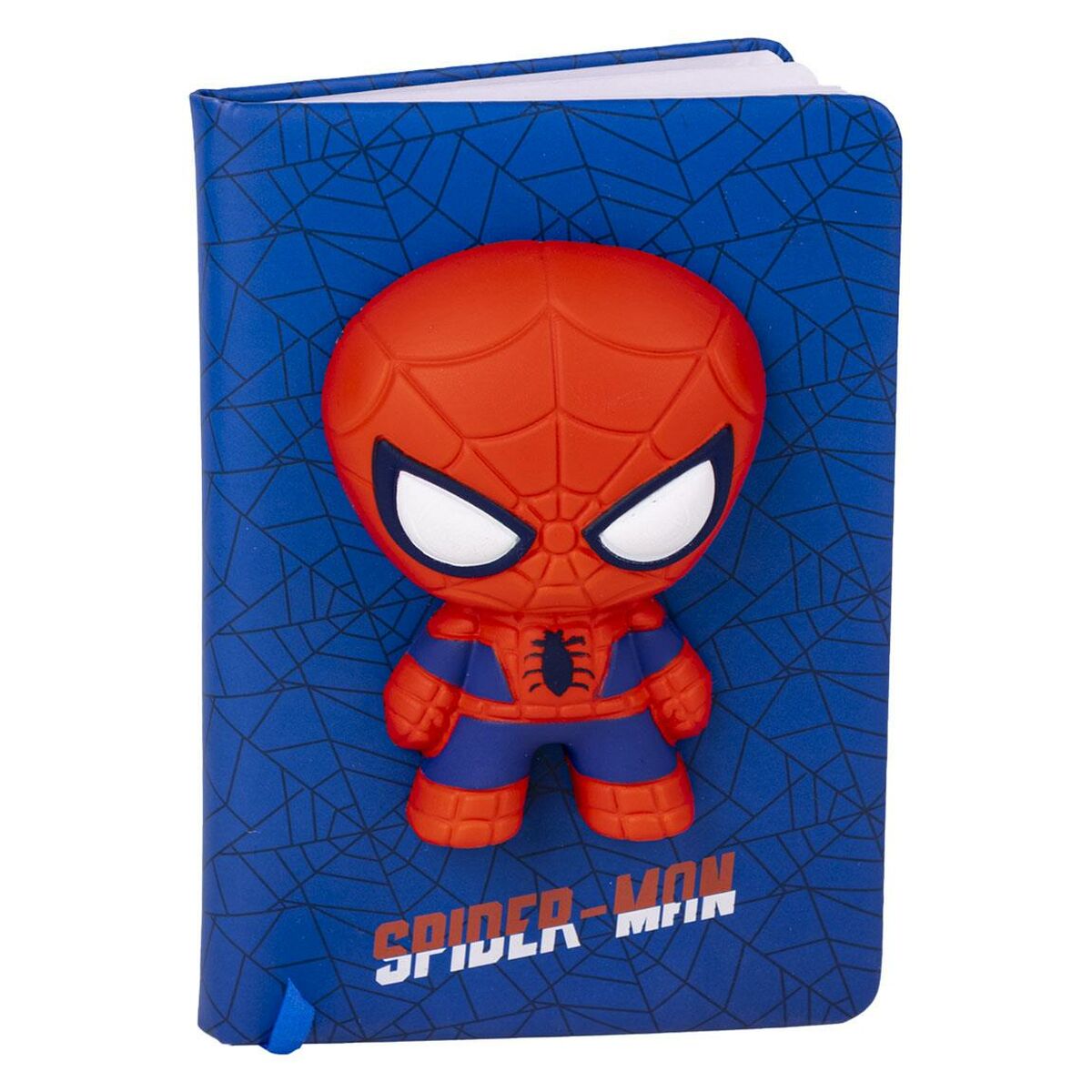 Anteckningsbok Spider-Man SQUISHY Blå 18 x 13 x 1 cm - 3