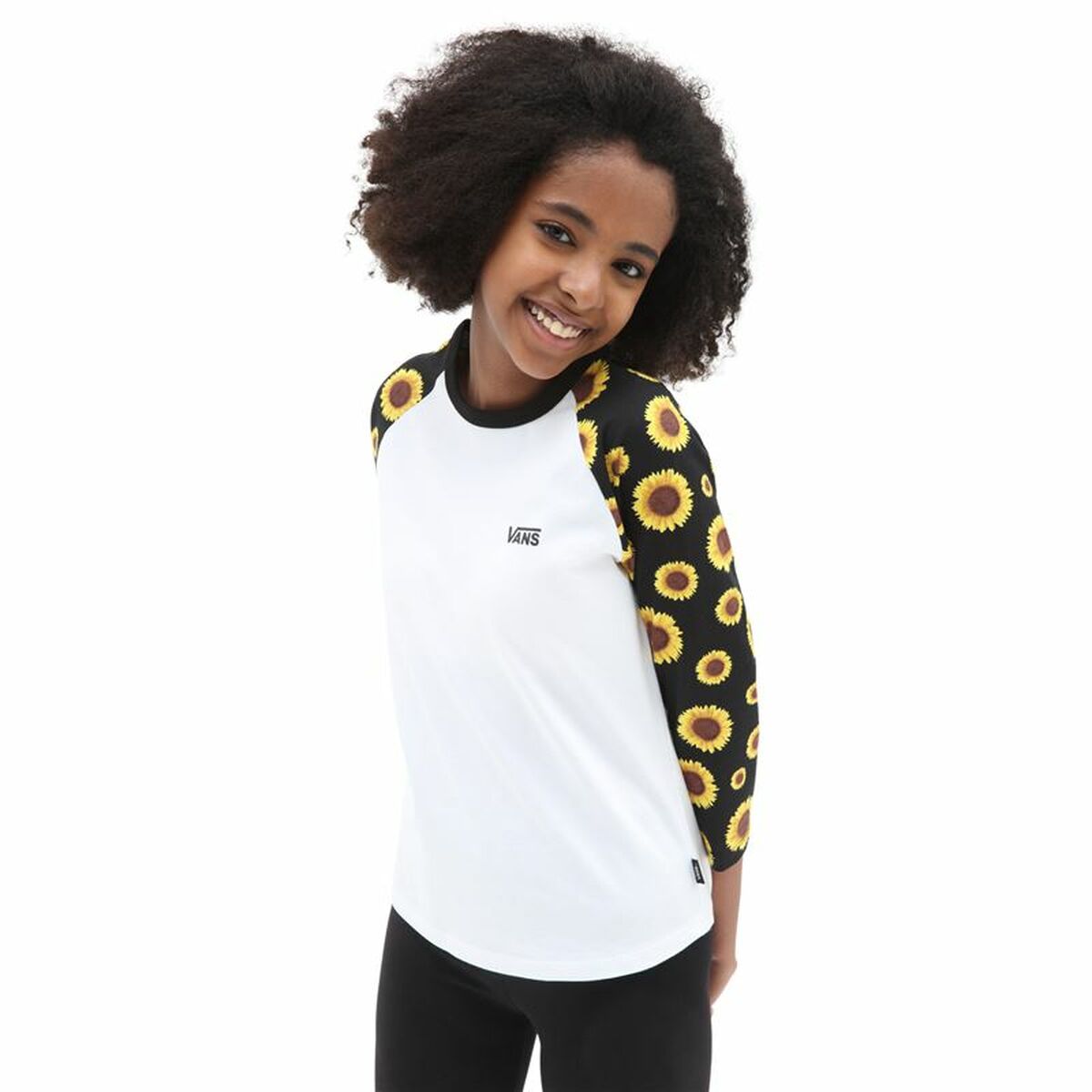 Långärmad t-shirt, Barn Vans Sunlit Reglan Vit - 8