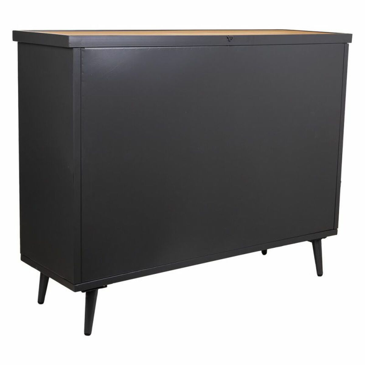 Skänk Alexandra House Living Brun Svart Grå Glas Järn Granträ 33 x 79 x 102 cm - 5