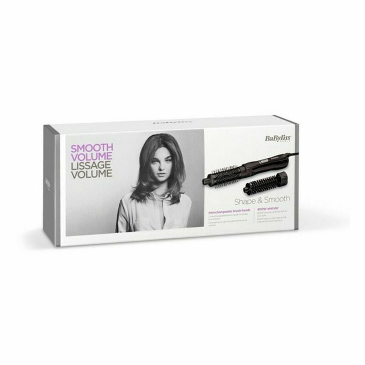 Styling borste Babyliss SHAPE&SMOOTH Svart (2 antal) - 2