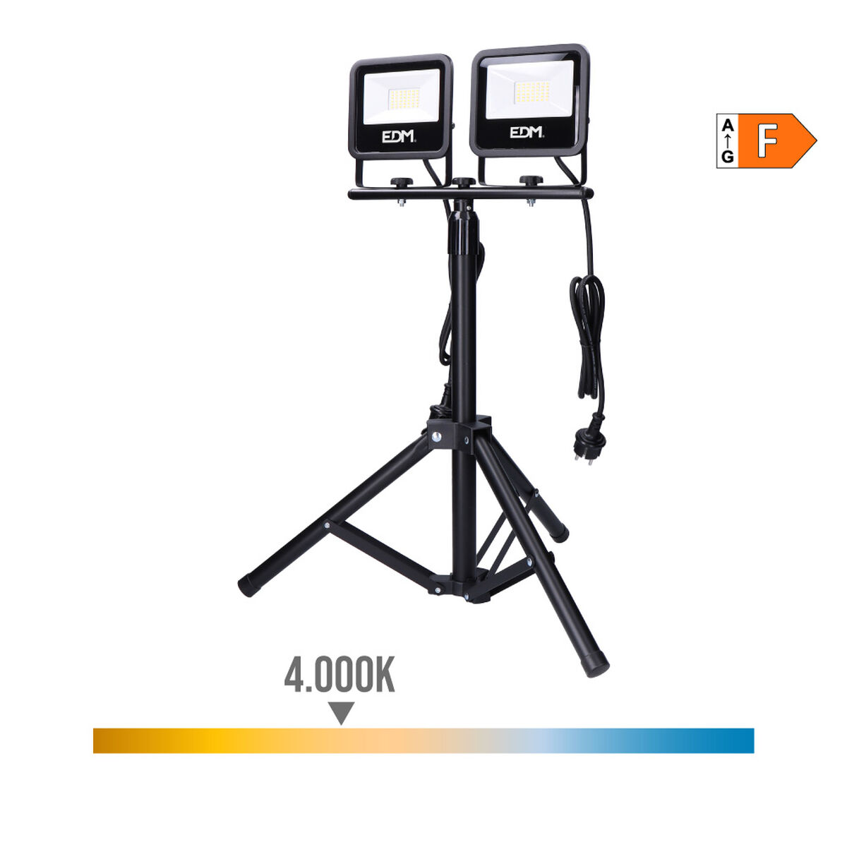 Floodlight/Projektorlampa EDM 70415 Svart F 30 W (4000 K) - 6