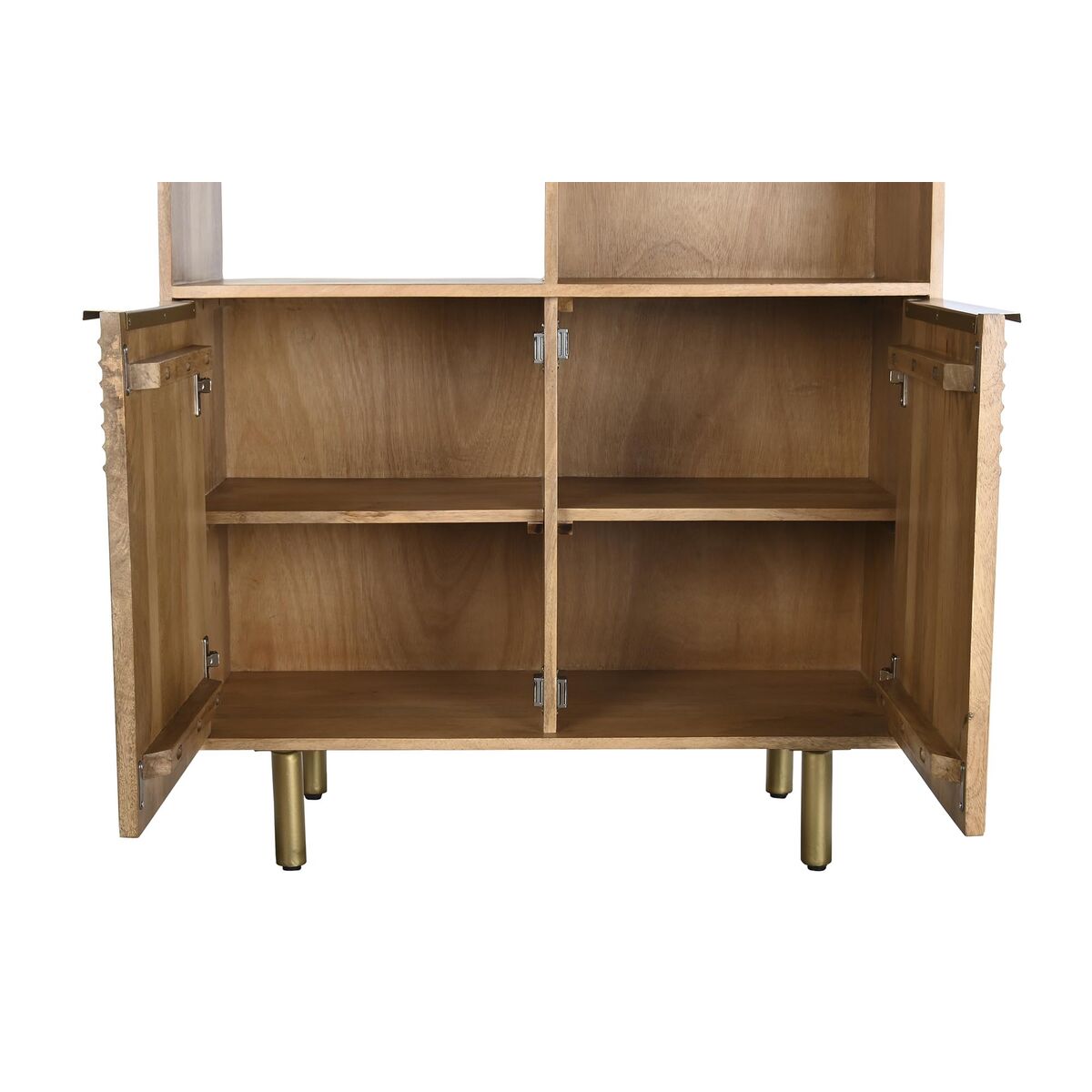 Bokhylla DKD Home Decor Gyllene Naturell Mangoträ 90 x 40 x 180 cm - 7