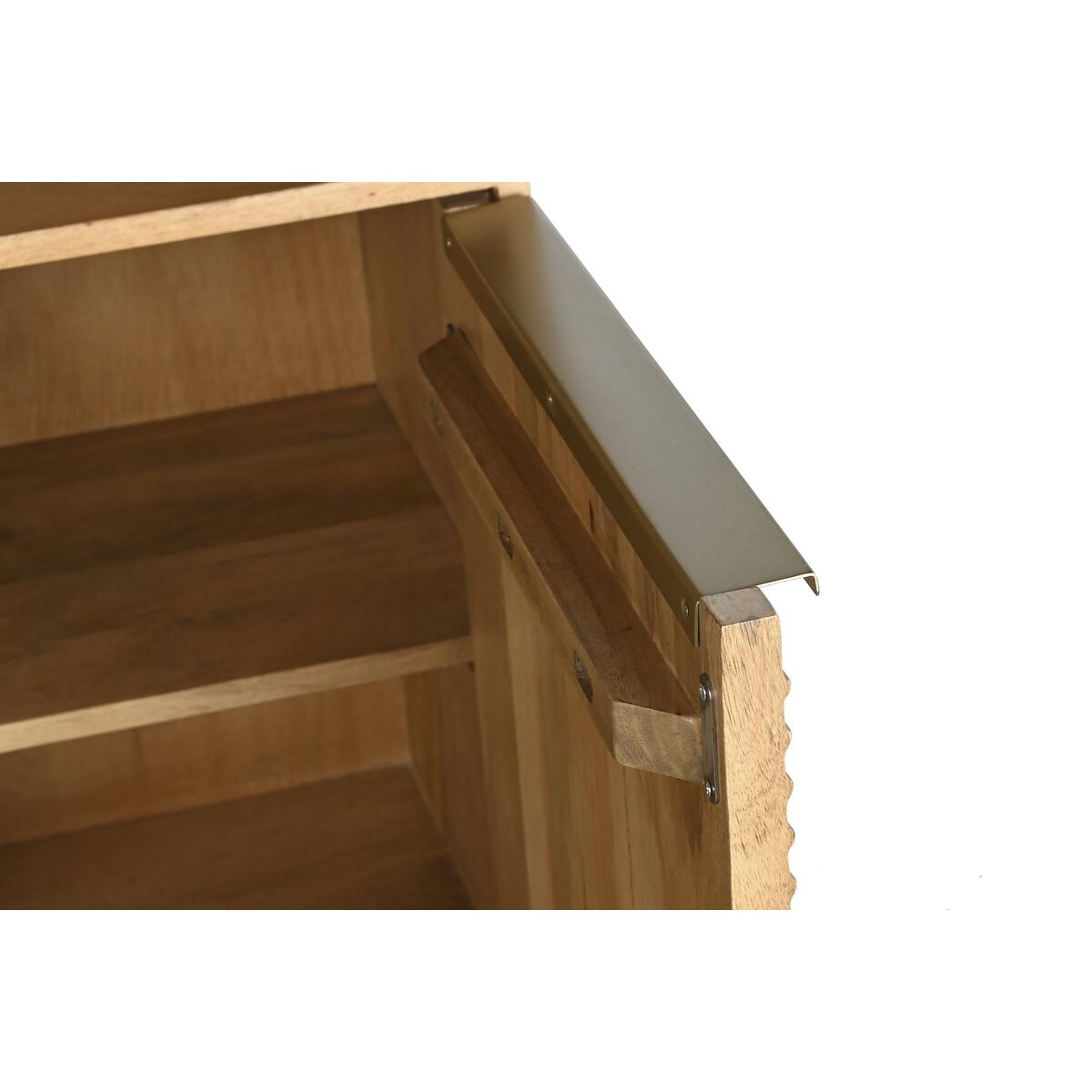 Bokhylla DKD Home Decor Gyllene Naturell Mangoträ 90 x 40 x 180 cm - 11
