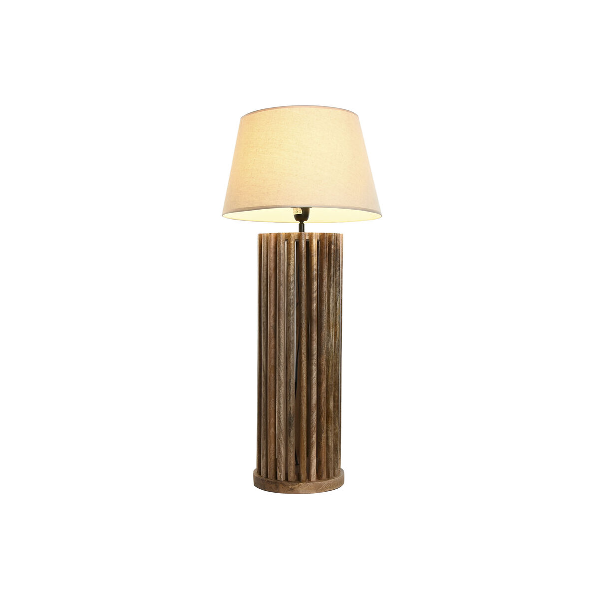 Bordslampa Home ESPRIT Brun Mangoträ 50 W 220 V 23 x 23 x 72 cm - 2