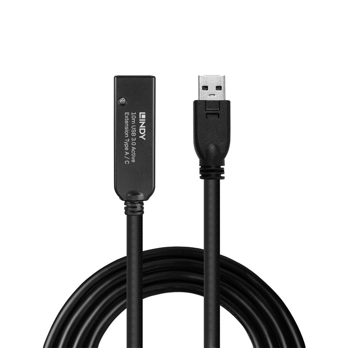 USB-kabel LINDY 43376 Svart 10 m (1 antal) - 2