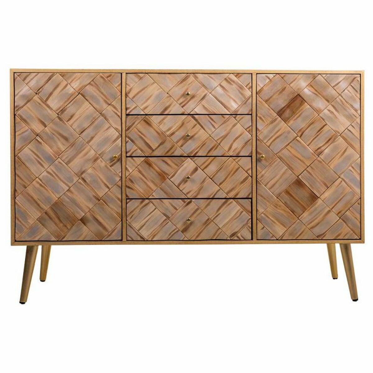 Skänk Alexandra House Living Brun Paulowniaträ 40 x 81 x 120 cm - 4