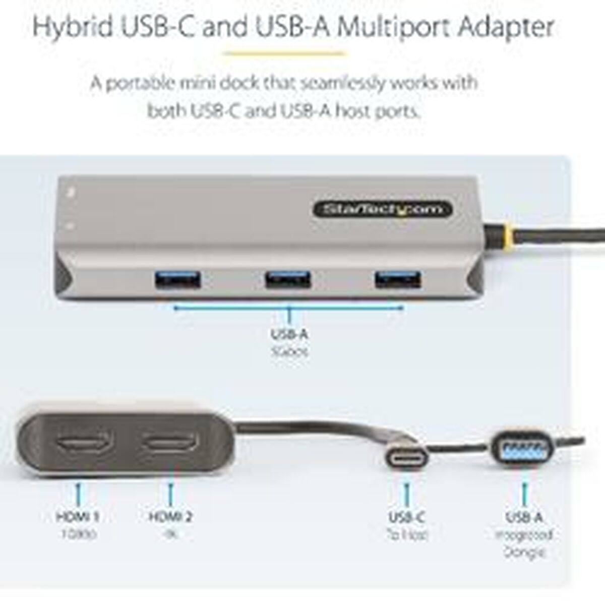 Adapter USB Startech 167B-USBC-MULTIPORT - 3