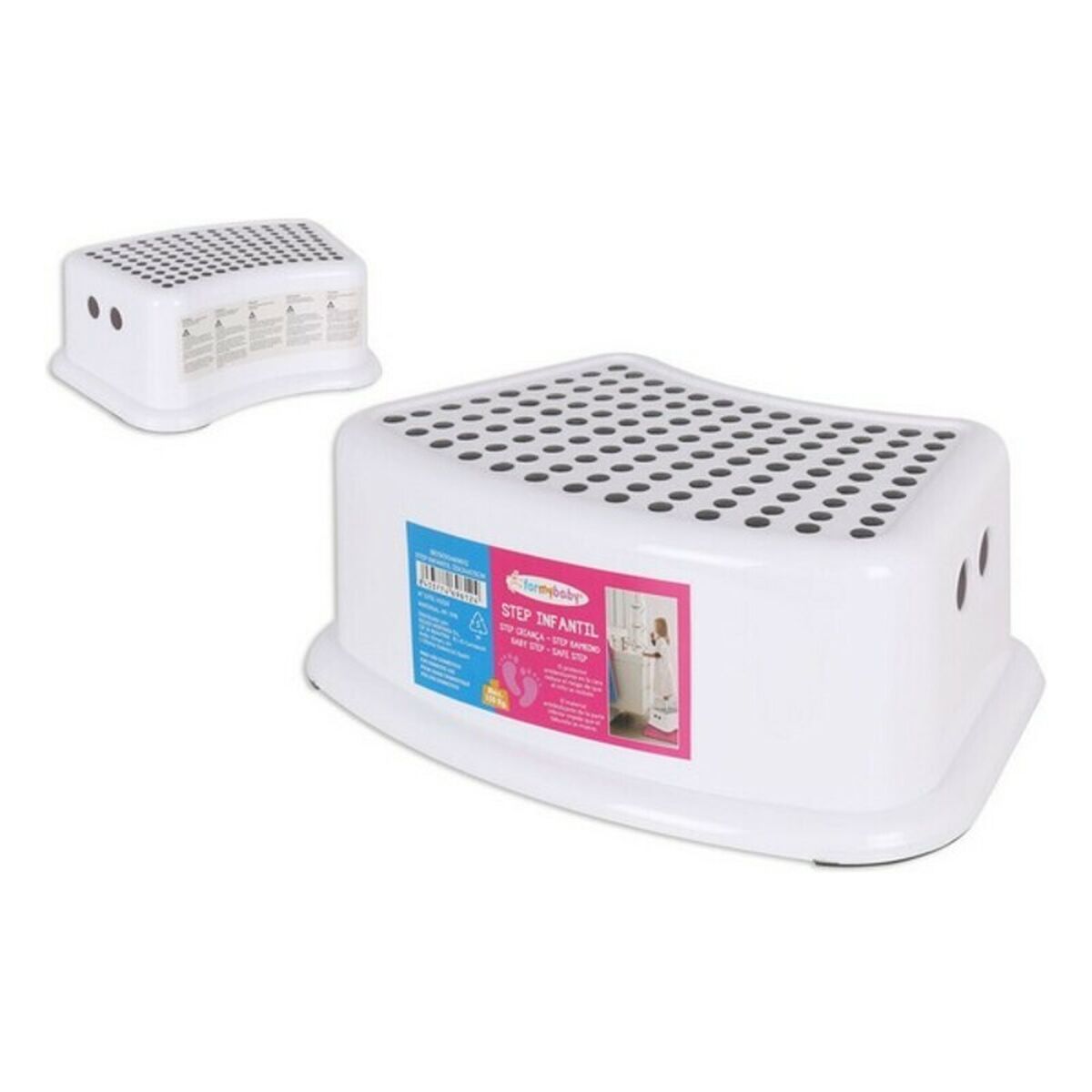Sittpall Step For my Baby Plast Vit (33 x 24 x 13 cm)