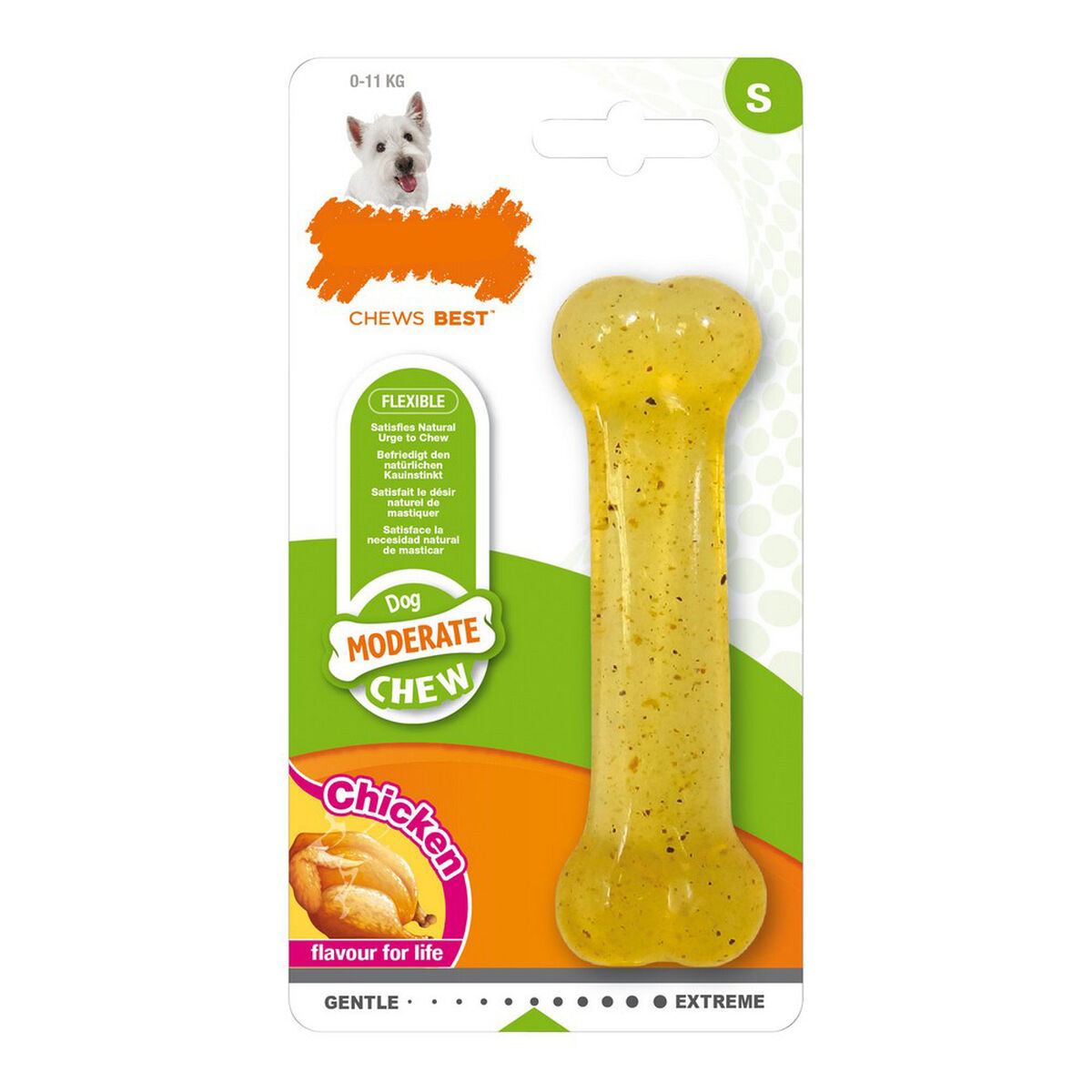 Tuggleksak för hundar Nylabone Moderate Chew Termoplast Kyckling 20 - 2