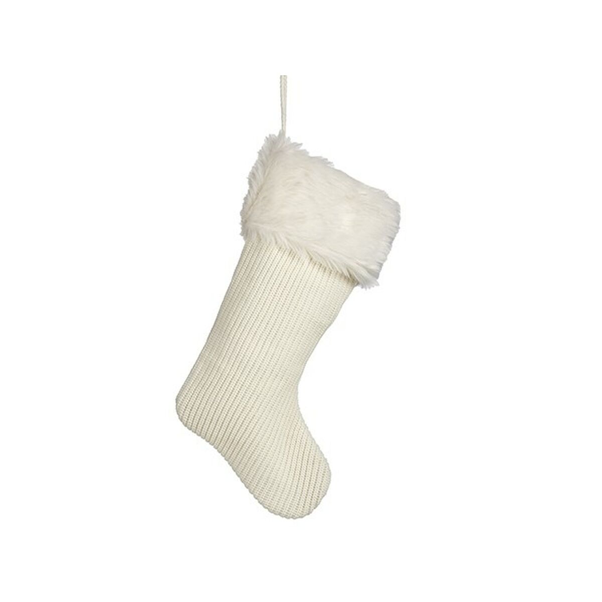 Julgranskula Julstrumpa Vit 25 x 3 x 44 cm (12 antal) - 4