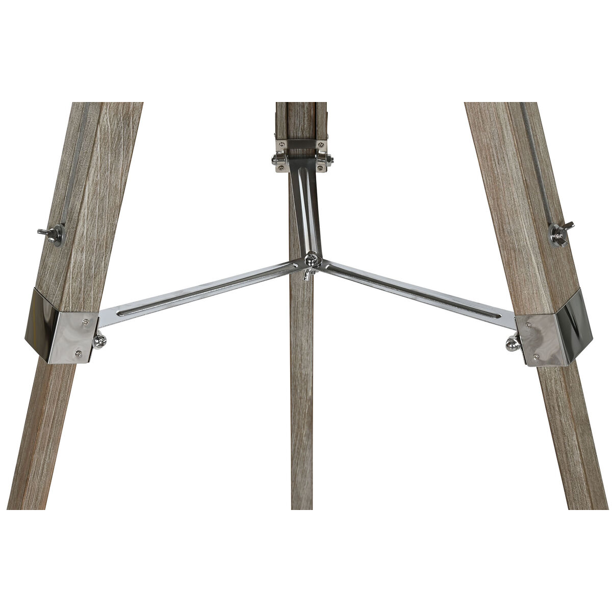 Golvlampa Home ESPRIT Vit Brun Trä 40 x 40 x 150 cm - 4
