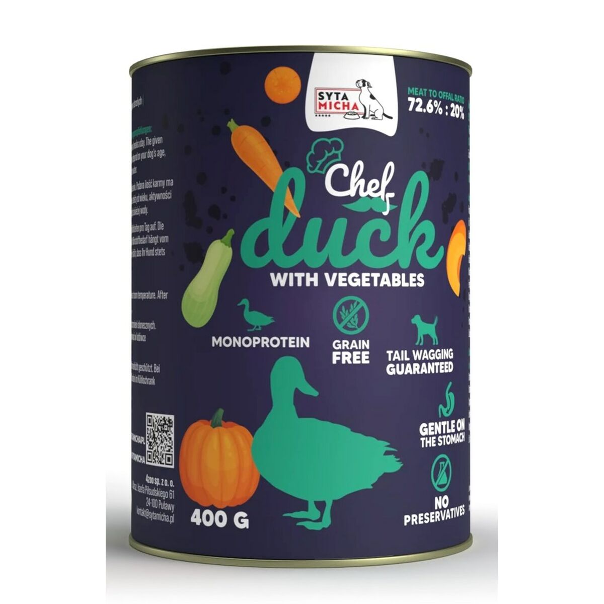 Våt mat SYTA MICHA Anka 400 g